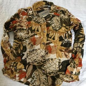 Chicos Congo Fleur Alicia Blouse Size 0 $118 ret